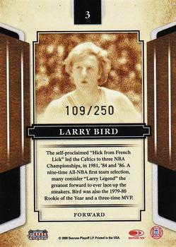 2008 Donruss Sports Legends - Mirror Red #3 Larry Bird Back