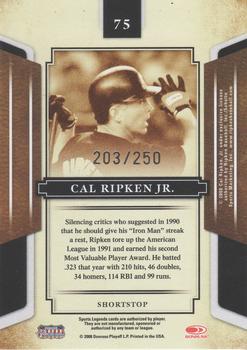 2008 Donruss Sports Legends - Mirror Red #75 Cal Ripken Jr. Back