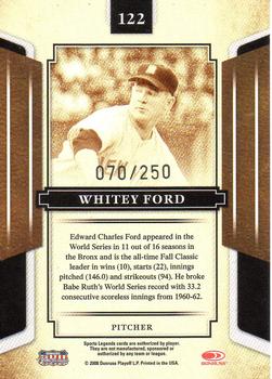 2008 Donruss Sports Legends - Mirror Red #122 Whitey Ford Back