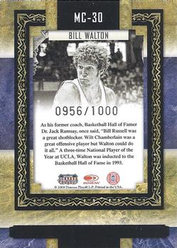 2008 Donruss Sports Legends - Museum Collection #MC-30 Bill Walton Back