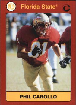 1990-91 Collegiate Collection Florida State Seminoles #12 Phil Carollo Front
