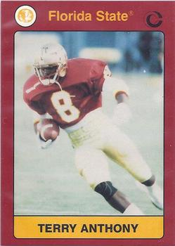 1990-91 Collegiate Collection Florida State Seminoles #16 Terry Anthony Front