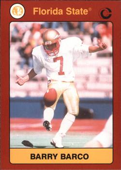 1990-91 Collegiate Collection Florida State Seminoles #50 Barry Barco Front