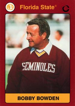 1990-91 Collegiate Collection Florida State Seminoles #57 Bobby Bowden Front