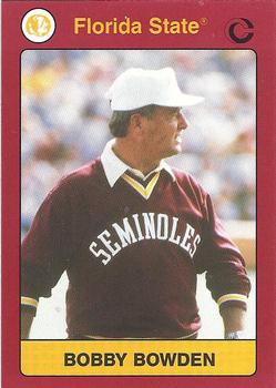 1990-91 Collegiate Collection Florida State Seminoles #60 Bobby Bowden Front