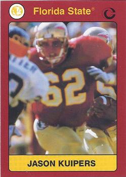 1990-91 Collegiate Collection Florida State Seminoles #72 Jason Kuipers Front