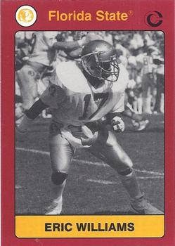 1990-91 Collegiate Collection Florida State Seminoles #120 Eric Williams Front
