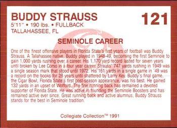1990-91 Collegiate Collection Florida State Seminoles #121 Buddy Strauss Back