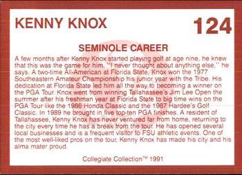 1990-91 Collegiate Collection Florida State Seminoles #124 Kenny Knox Back