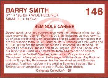 1990-91 Collegiate Collection Florida State Seminoles #146 Barry Smith Back