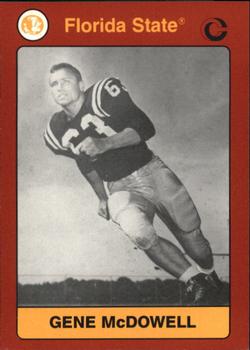 1990-91 Collegiate Collection Florida State Seminoles #191 Gene McDowell Front
