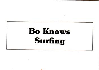 1990 Bo Knows (Purple Teal & White Border) (unlicensed) #NNO Bo Jackson Back