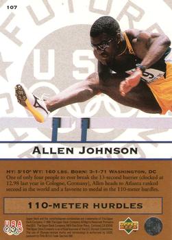 1996 Upper Deck USA Olympicards #107 Allen Johnson Back