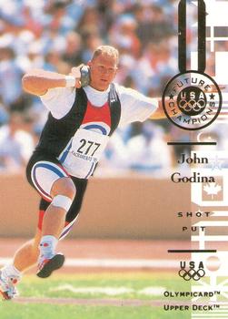 1996 Upper Deck USA Olympicards #109 John Godina Front