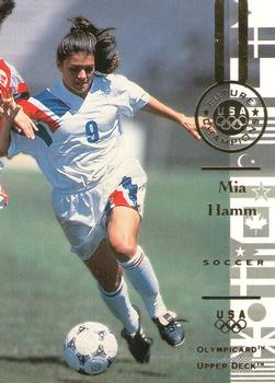 1996 Upper Deck USA Olympicards #112 Mia Hamm Front