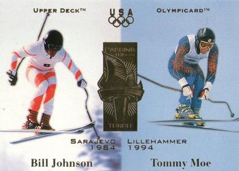 1996 Upper Deck USA Olympicards #122 Bill Johnson / Tommy Moe Front