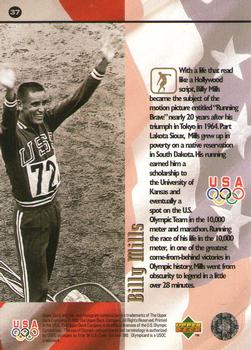 1996 Upper Deck USA Olympicards #37 Billy Mills Back