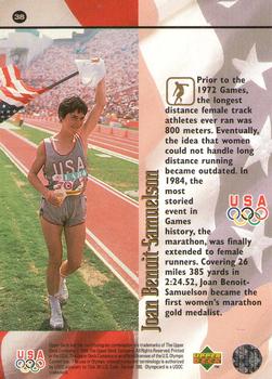 1996 Upper Deck USA Olympicards #38 Joan Benoit-Samuelson Back
