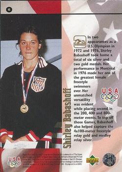 1996 Upper Deck USA Olympicards #6 Shirley Babashoff Back