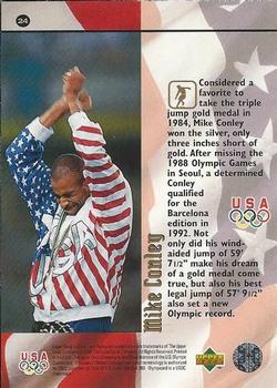 1996 Upper Deck USA Olympicards #24 Mike Conley Back