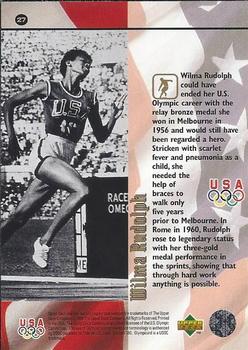 1996 Upper Deck USA Olympicards #27 Wilma Rudolph Back