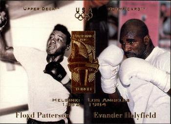 1996 Upper Deck USA Olympicards #129 Floyd Patterson / Evander Holyfield Front