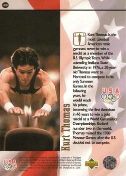 1996 Upper Deck USA Olympicards #49 Kurt Thomas Back
