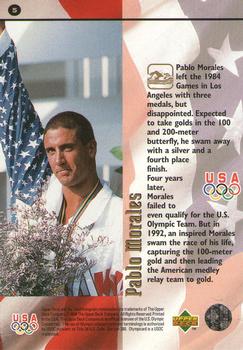 1996 Upper Deck USA Olympicards #5 Pablo Morales Back