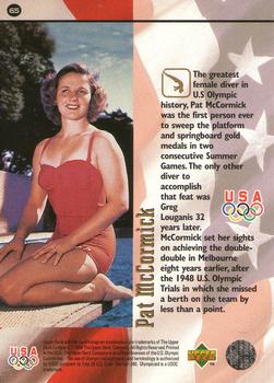 1996 Upper Deck USA Olympicards #65 Pat McCormick Back