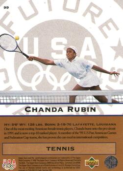 1996 Upper Deck USA Olympicards #99 Chandra Rubin Back