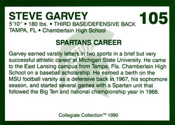 1990 Collegiate Collection Michigan State Spartans #105 Steve Garvey Back