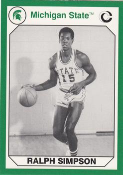1990 Collegiate Collection Michigan State Spartans #170 Ralph Simpson Front