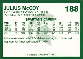 1990 Collegiate Collection Michigan State Spartans #188 Julius McCoy Back