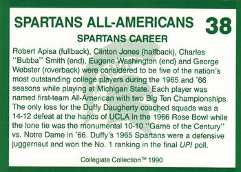 1990 Collegiate Collection Michigan State Spartans #38 Spartans All-Americans Back