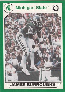 1990 Collegiate Collection Michigan State Spartans #41 James Burroughs Front