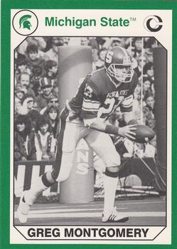 1990 Collegiate Collection Michigan State Spartans #4 Greg Montgomery Front