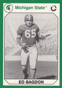 1990 Collegiate Collection Michigan State Spartans #6 Ed Bagdon Front