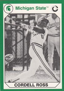 1990 Collegiate Collection Michigan State Spartans #70 Cordell Ross Front