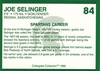 1990 Collegiate Collection Michigan State Spartans #84 Joe Selinger Back
