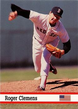 1993 Fax Pax World of Sport #1 Roger Clemens Front