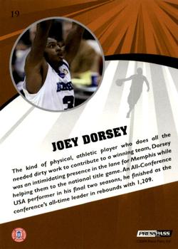 2009 Press Pass Fusion #19 Joey Dorsey Back