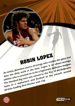 2009 Press Pass Fusion #26 Robin Lopez Back