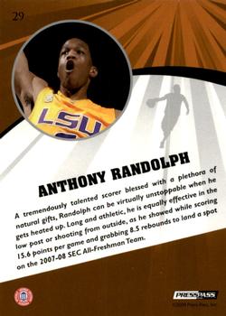 2009 Press Pass Fusion #29 Anthony Randolph Back