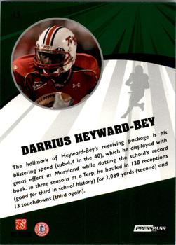 2009 Press Pass Fusion #45 Darrius Heyward-Bey Back