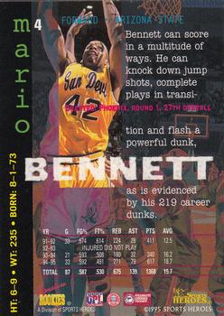 1995 Signature Rookies Fame and Fortune #4 Mario Bennett Back