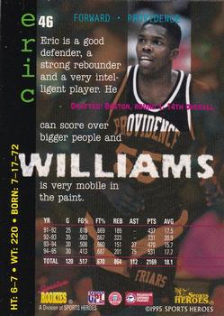 1995 Signature Rookies Fame and Fortune #46 Eric Williams Back
