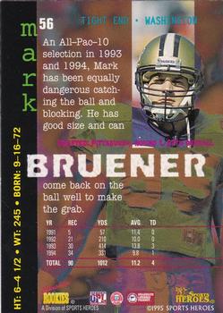 1995 Signature Rookies Fame and Fortune #56 Mark Bruener Back