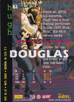 1995 Signature Rookies Fame and Fortune #63 Hugh Douglas Back