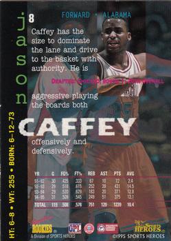1995 Signature Rookies Fame and Fortune #8 Jason Caffey Back