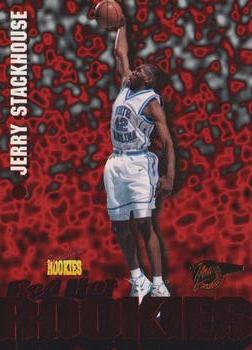 1995 Signature Rookies Fame and Fortune - Red Hot Rookies #R2 Jerry Stackhouse Front